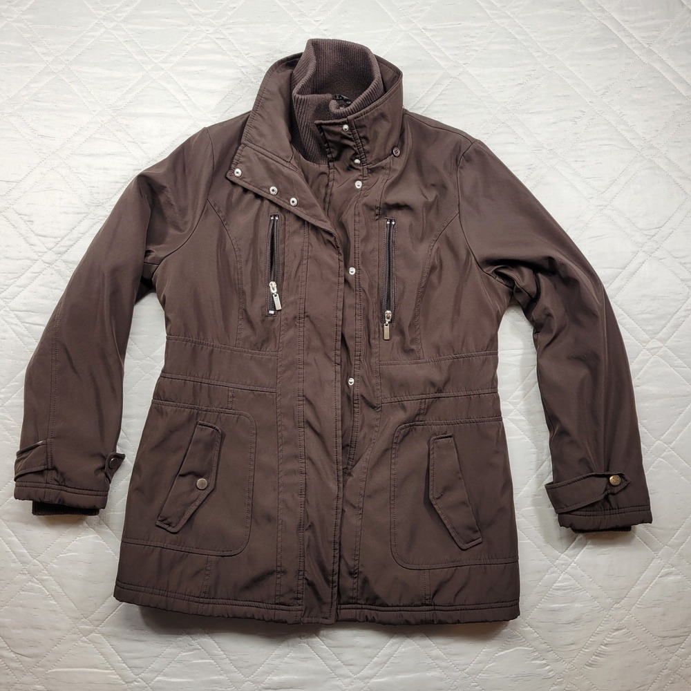 Weather Tamer Vintage women's brown‎ utility jacket size L